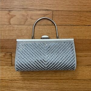 Silver Clutch Handbag